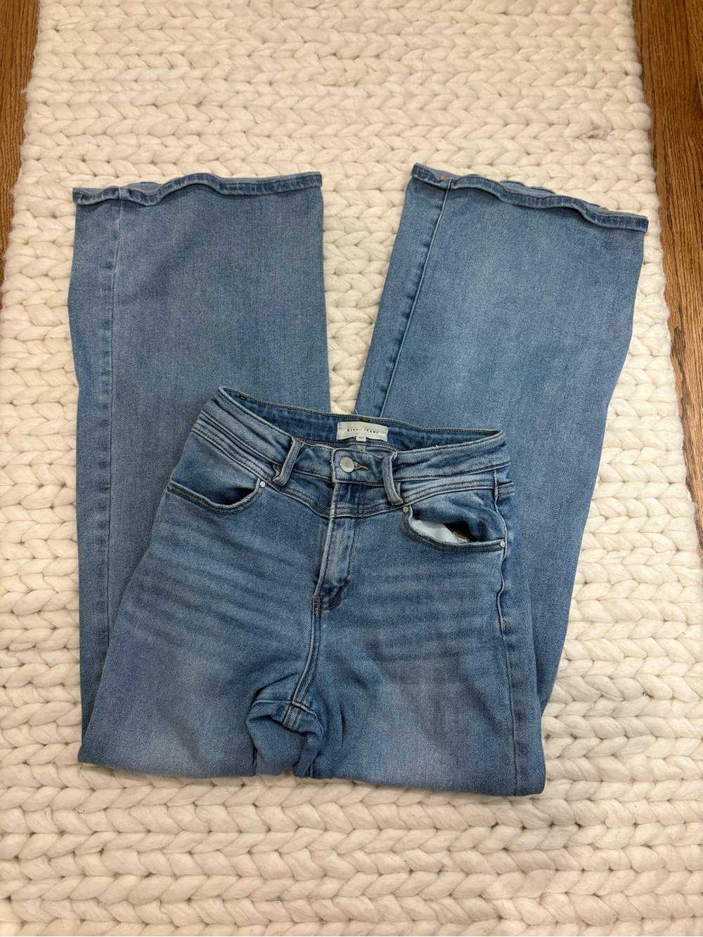 Light Blue Women's high rise flare Jeans